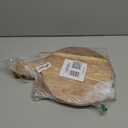 Hsei 2 Pcs Acacia Wood Cutting Board with Handle Wooden Charcuterie Board Large Paddle Carving Chopping Set Butter Serving Tray for Cheese Meat Fruit Pizza Bread Baking(Classic Handle) (16x12, 17x10 inch)