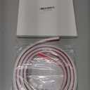 78" Cord Hider Wall, Self Adhesive Silicone Cord Covers for Wires On Wall, Cord Hider for Wall Mount TV, Flexible Cable Cover Raceway Kit for 1 Wire, White (0.59" W x 0.39" H)