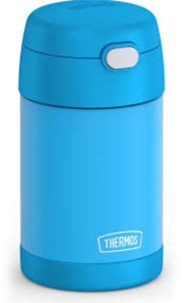 THERMOS FUNTAINER Insulated Food Jar, 16 Ounce, Kid Friendly Food Jar, Blue