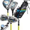 PGF Gold TP JR Kids Junior Golf Club Set  Lightweight Junior Golf Clubs with Stand Bag for Boys & Girls ([Ages 710][5056"])