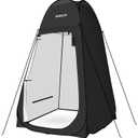 AKOZLIN Portable Pop Up Shower Toilet Tent with Silver Coated 74.8" High, 6.2ft-high-47.2"width