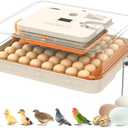 Incubator for Hatching Eggs, 56 Eggs Incubator with Automatic Egg Turning, Temperature & Humidity Control, LED Egg Candler, Incubation Days Display, for Chicken, Duck, Goose, Quail, Parrot Bird Eggs