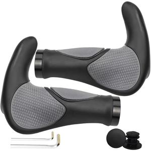 Bike Handlebar Grips, Soft Gel Inserts Shock Resistance Ergonomics Comfort Design,for MTB Bicycle Mountain Bike Grip