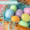 JOYIN 50PCS Pastel Easter Eggs, 2.3" Empty Plastic Eggs, Colorful Plastic Eggshell Bulks for Easter Hunt, Filling Treats, Party Favor, Easter Basket Stuffers, Classroom Prize Supplies