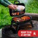 Grill Trade Portable Charcoal Grill - Mini BBQ Grill - Small Table Top Charcoal Grill for Camping, Outdoor Cooking - Foldable Camping Grill for Picnics, Tailgating and Backyard Grilling