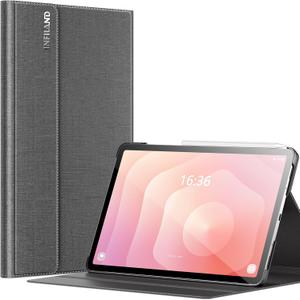 INFILAND Case for Galaxy Tab S11 2025 11 Inch, Multi-Angle Stand Cover Compatible with Samsung Tab S11 5G SM-X736B/ SM-X730 [Auto Wake/Sleep], (Grey)
