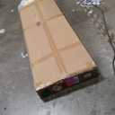 King Size Bed Frame, King Size Platform Bed Frame with Upholstered Button Tufted Headboard, Strong Wood Slats, No Box Spring Needed, Mattress Foundation, Easy Assembly Black