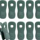 Rae Dunn Bag Clips with Magnet - Chip Clips, Food Storage with Air Tight Seal Grip for Bread, Snack and Food Bags, Pack of 10, Sage