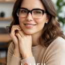 JOLISU 5 Pack Reading Glasses for Women, Blue Light Blocking Computer Readers,Square Eyeglasses with Spring Hinge