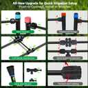 230FT Drip Irrigation Kit with 36 Adjustable Emitters, Push-Fit System | Extra Size Garden Watering System, 36 Adjustable Emitters, Water-saving, Irrigation System for Greenhouse, Potted, Raised Bed