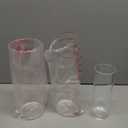 KLIFA- Carlsbad- Set of 3 pcs, 7, 9 & 10 Inch Tall, Plastic Cylinder Vases for Centerpieces, Acrylic Flower Vase for Wedding Centerpieces, Home Decorations, Clear