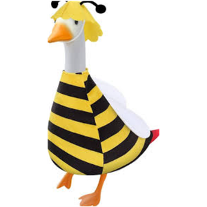Huhumy Autism Awareness Goose Outfit Porch Goose Clothes for 23'' Cement Statue Cute Geese Costume for April Inspirational Event Outdoor Lawn Yard Patio Garden Decor