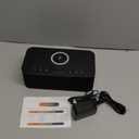 Digital Alarm Clock White Noise, Loud Digital Alarm Clocks Bedrooms, Alarm Clock Speaker Wireless Charger AUX USB Bluetooth Speaker 12/24H Dual Alarm Snooze Adjustable Brightness, Black