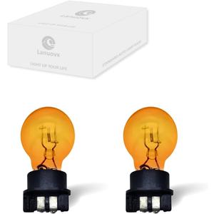 2 Pack PWY24W 24W Amber Yellow Fog Light Bulbs,Upgraded 12V Halogen for Front Turn Signal,DRL and Parking Lights CANBus Compatible