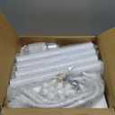 Metal Heavy Duty Coat Rack Stand, Modern 360 Roraty Freestanding Coat Rack with Natural Marble Base, White Coat Racks Hall Tree Hanger Stand with 16 Hooks for Entryway, Office