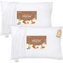 KeaBabies Muslin Toddler Pillowcase 13x18 Only 2-Pack Organic Cotton Muslin Pillow Case for Kids, Girls, Boys, Small Travel Size Cover, Soft & Breathable Toddler Pillow Sold Separately (Soft White)