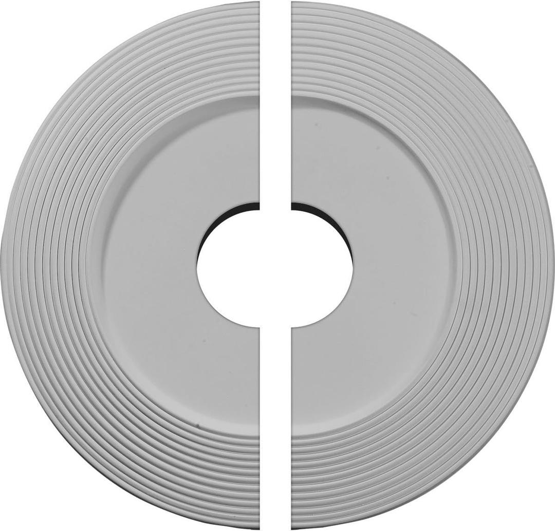Ekena Millwork CM16AD2 16 1/8"OD x 3 5/8"ID x 1"P Adonis Ceiling Medallion, Fits Canopies up to 10-1/4", 2 Piece