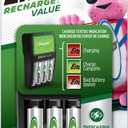 Energizer Recharge Value Charger for NiMH Rechargeable AA and AAA Batteries