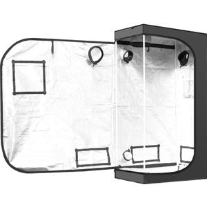 iPower Hydroponic Water-Resistant Grow Tent, 36x20x62in, Black