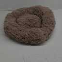 Calming Dog Bed & Cat Bed, Anti-Anxiety Donut Cuddler Warming Cozy Soft Round Bed, Fluffy Faux Fur Plush Cushion bed for Small Medium Dogs and Cats (20"/24"/27"/30") (Brown)