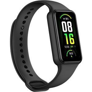 Amazfit Band 7 Fitness and Activity Trackers and Smartwatches, Heart Rate, SpO2, Sleep Analysis, Amazon Alexa Built-In, 18-Day Battery, Black