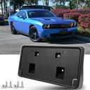 Front License Plate Frame for Dodge Challenger 2015-2023 (Not Fit Widebody Models) Front Bumper License Plate Holder Mounting Bracket Cover Replace # 68175091AA CH1068146