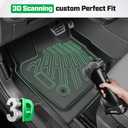 Cartist Floor Mats for Jeep Wrangler 2007-2018 JK 2-Door & JKU 4-Door, All Weather Front Row Floor Liners for Wrangler Accessories, Heavy Duty TPE Car Mats, Car Accessories
