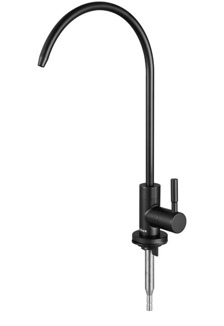 RO Water Filter Faucet Non-Air-Gap Drinking Water Beverage Faucet for Reverse Osmosis Systems Water Filtration System 304 Stainless Steel (Matte Black)