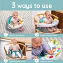 Infantino Music & Lights 3-in-1 Discovery Seat & Booster, Interactive Toddler Seat for Dining Table or Kitchen Chair, Baby Activity Center & Snack Tray, 20 Sounds & Songs, Lightweight Baby Essentials