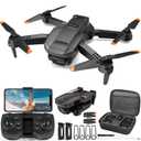 GOFOIT E60 Drone with Camera for Adults Kids, 1080P HD Foldable FPV RC Quadcopter with Upgrade Gesture Control, 90° Adjustable Lens, Headless Mode, 2 Batteries, Carrying Case, Altitude Hold, 3D Flip