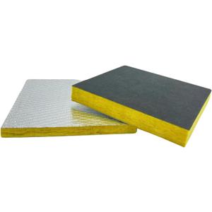 F&L Johns Manville Duct Insulation Panels – 1" to 2" Thick, 24"x24" and 24"x48" – HVAC Thermal Fiberglass Insulation for Sheet Metal Duct Systems R4, R6 & R8 Ductboard (1in x 24in x 24in)