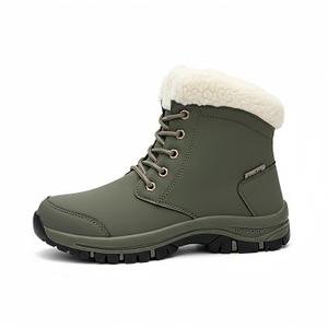 Women's Waterproof Insulated Winter Hiking Boots,Cute Snow Boots for Women Warm Comfortable Anti-Slip Ankle Boots for Outdoor Work,Walking & Cold Weather (7, Dark Green)