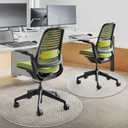 Office Chair Mat for Carpets, 2 Pack 36" 36" Round Computer Chair Mat with Studs for Rolling Chair, Desk Floor Mat for Home and Office Carpet, Protects Floor Mats for Low Pile Carpeted Floors