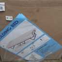 Folding Bed with 4 Inch Mattress, Rollaway Guest Bed w/Memory Foam & Sturdy Steel Frame, Portable Sleeper Bed Cot w/ 4 Rolling Casters, Dustproof Cover Included, Made in Italy