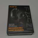 Hand Warmers Rechargeable, Electric Hand Warmers with Fidget Spinner, 2 Pack 6000mAh Reusable Charging Handwarmers, Magnetic Pocket Heater Gifts for Women, Men, Outdoor, Hunting, Fishing, Golf Camping (Black)