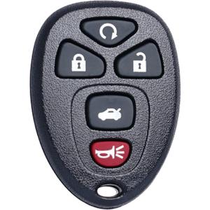 Remote Key Fob Replacement Fits for Chevy Impala 2006 2007 2008 2009 2010 2011 2012 2013 Cadillac DTS Buick Lucerne Chevrolet Monte Carlo Keyless Entry Remote Start Control OUC60270 OUC60221 Set of 1