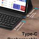 Pixel Tablet Keyboard Case 11 Inch 2023/2024, Rechargeable Detachable Bluetooth Keyboard, Smart Folio Cover with Stylus Pen Holder, Google Pixel Tablet Case with Stand Support Charging Speaker Dock