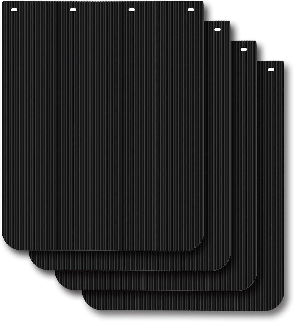 Semi Truck and Trailer Mud Flaps, 24 x 30 Inch, Heavy Duty Polymer Mudflaps for Semi Truck Tractor Trailer,4 PCS