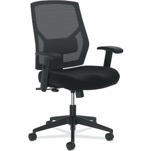 HON Crio Ergonomic Office Chair, High Back Task Chair with Adjustable Arms, Lumbar Support, 360 Swivel, Center-Tilt Recline, for Desks, Computers, Home Office, Black