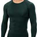 Men's Compression Shirt Long Sleeve Athletic Workout T-Shirts Top Active Sport Base Layer Undershirt Dry Fit (XL)