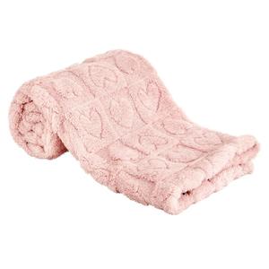 Yurhap Fleece Baby Blanket Heart Checkered Blanket, Ultra Soft Cozy Baby Blankets for Girls Boys, Fluffy Infant Toddler Newborn Receiving Blankets for Crib Stroller 30”×40” (Light Pink)