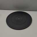 16Inch Lazy Susan Turntable - Heavy Duty Rotating Swivel Steel Ball Bearings - Flat Base Stand for TV/Computer/Monitor/Arts/Crafts/Bonsai/Christmas Tree/Cabinet Organizer(Plastic&Black)