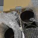 2.5 inch Exhaust Y Pipe, 2.5" Single to 3.5" Dual Exhaust Adapter Connector, 10.25" Overall Length, Universal 2 1/2 Inch Y Tail Pipe, Weld-on, Silvery, 2PCS