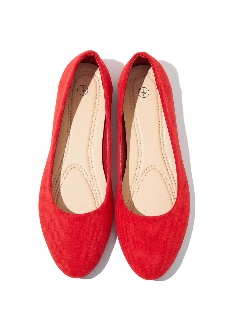 Shupua Flats for Women Round Toe Flat Shoes Dressy Black Ballet Flats Comfortable Womens Dress Shoes Ballerina Flats for Work 6