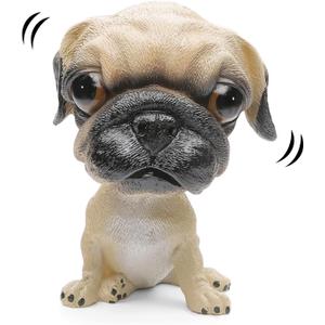 Bobble Head Dogs Bobbing Heads Car Dash Puppy Car Decoration (Pug)
