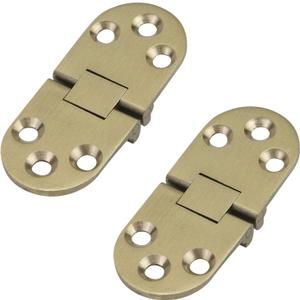 T Tulead Solid Brass Folding Hinges - Decorative Butler Tray Hinge 2.83"1.18" - Sewing Machine Table Flip Top Hinges 2-Pack
