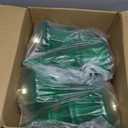 Lanpn 4 Pcs 5" Outdoor LED Ornament, Large Christmas Battery Powered Ball Lights, Xmas Tree Sphere Bulb Decor with Dark Sensor, Christmas Lighted Ornaments for Lawn Garden Yard Patio, Green