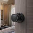 1 Pack Oil Rubbed Bronze Door Knob Interior Privacy Door Knobs Antique Door Knobs for Bedroom and Bathroom Zinc Alloy