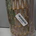 Touch Table Lamp For Bedroom with Bulb, Boho Small Desk Lamp For Living Room With Rattan & Linen Shade, 3 Way Dimmable Bedside Table Lamp For Nightstand With USB Charging Port & Phone Stand For Office (Black)