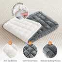 Soulbond Backseat Pet Bed Mat,Dog Bed for Car,Fuzzy Dog Seat Cover for Car Back Seat, Non-Slip Travel Pet Mat, Fit for Backseat Extenders and Seat Covers (Gray)